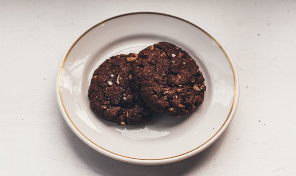 Double and by double I mean triple chocolate cookies