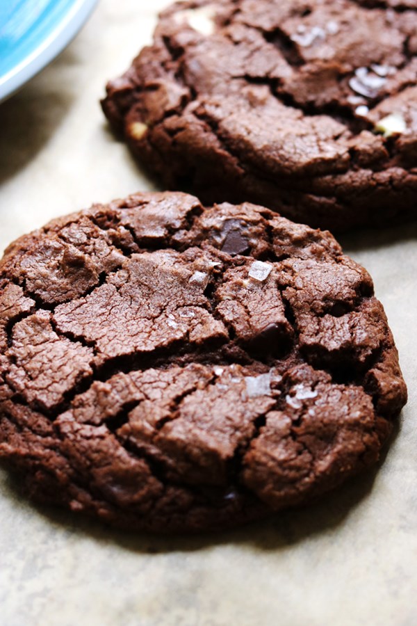 Double (and by double I mean triple) chocolate cookies