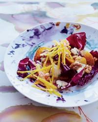 Double-beet salad with radicchio & blue cheese