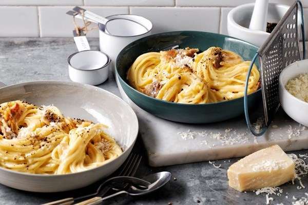 Double-cheese carbonara