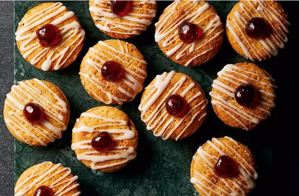 Double cherry Bakewell mince pies