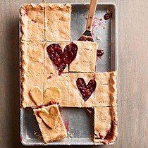 Double cherry slab pie