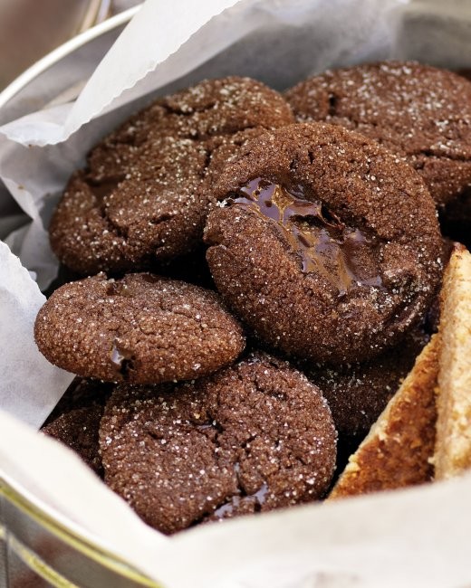 Double-chocolate brownie bites