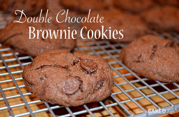 Double-chocolate brownie cookies
