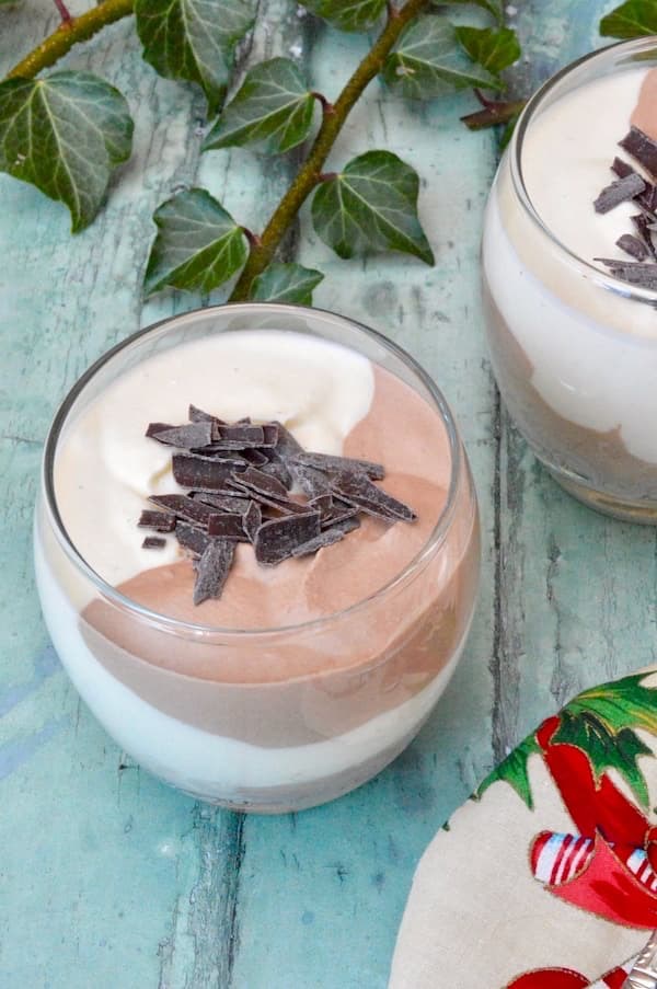 Double chocolate cheesecake pudding
