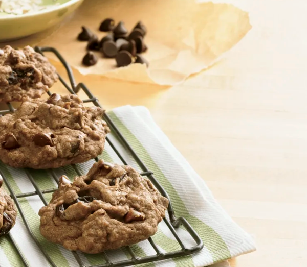 Double-chocolate cherry cookies