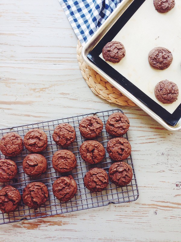 Double chocolate chip cookies