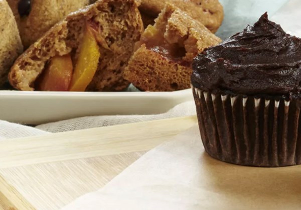 Double-chocolate cupcakes
