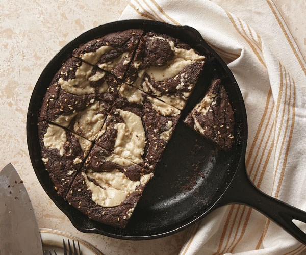 Double chocolate-double sesame cookie