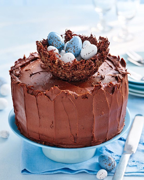 Double chocolate Easter cake