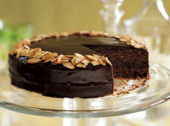 Double-chocolate financier cake