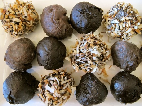 Double chocolate glazed doughnut holes