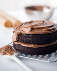 Double-chocolate layer cake