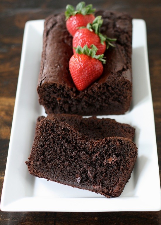 Double chocolate loaf cake