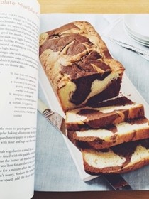 Double-chocolate marble cake