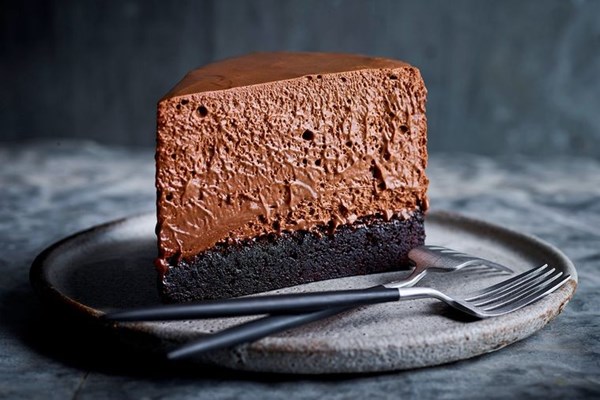 Double-chocolate mousse cake