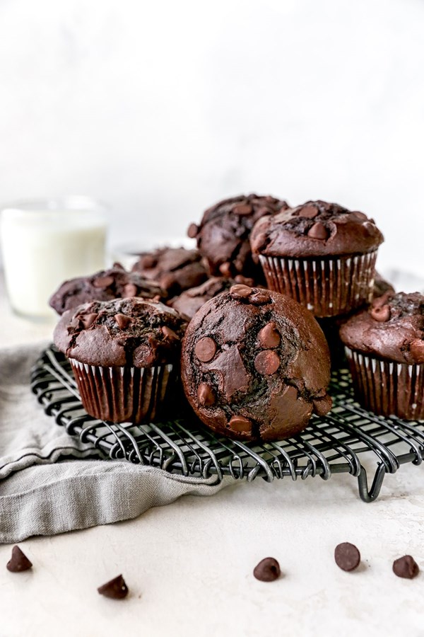 Double chocolate muffins