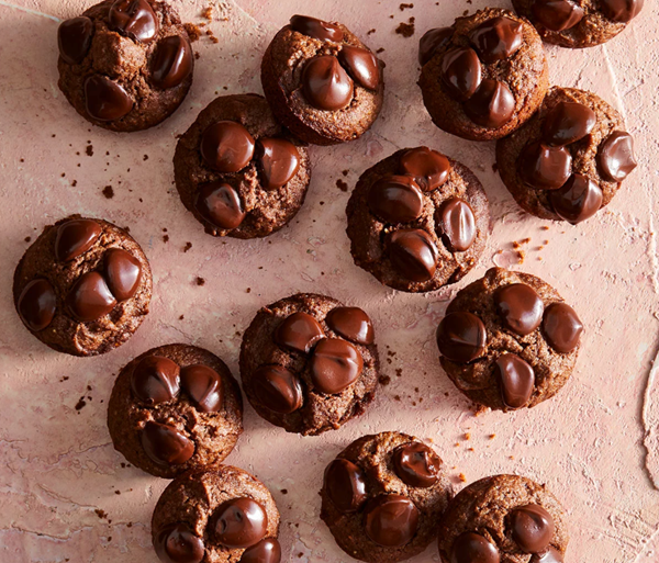 Double chocolate peanut butter brownie bites