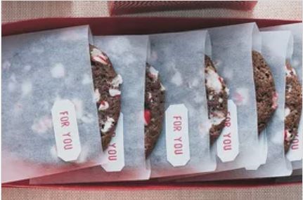 Double-chocolate peppermint cookies