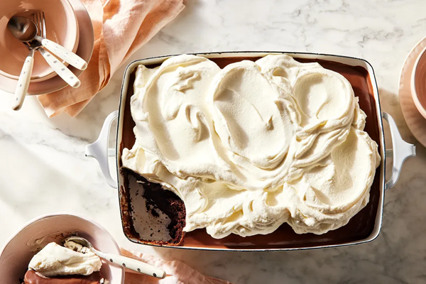 Double-chocolate pudding cake
