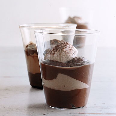 Double chocolate pudding parfait