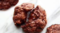 Double chocolate rye cookies