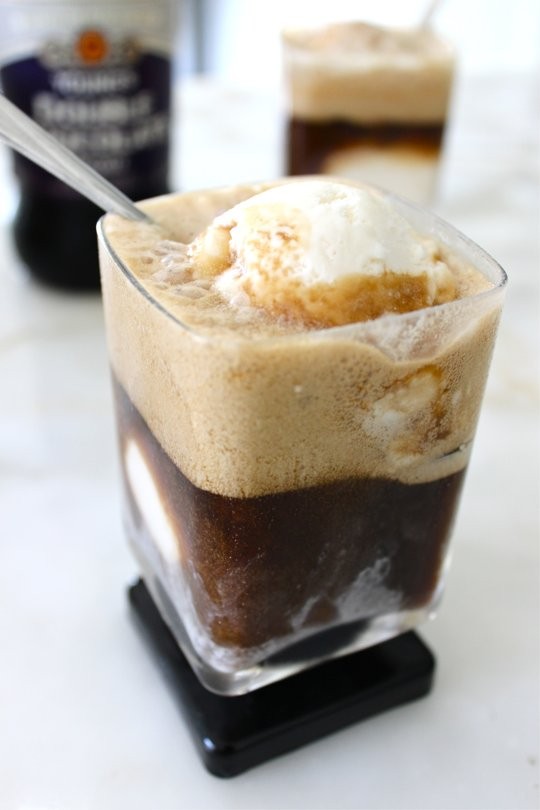 Double chocolate stout ice cream float