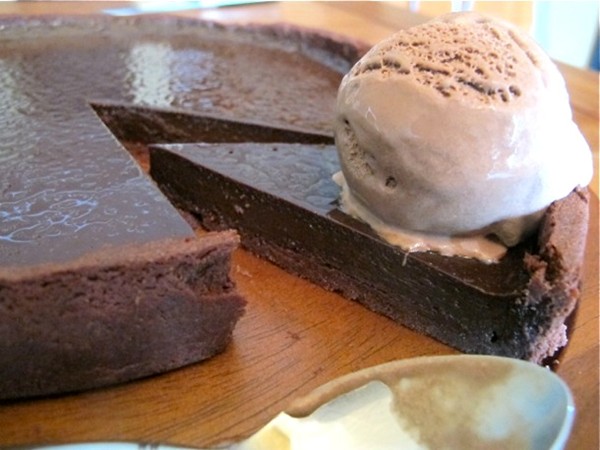 Double chocolate tart