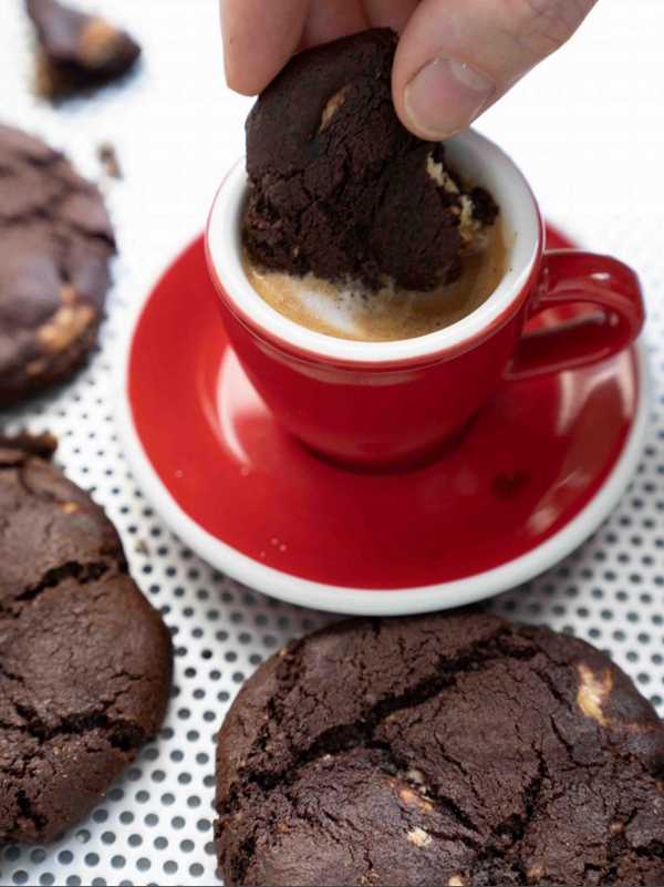 Double chocolate Vietnamese coffee cookies