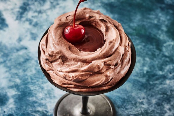 Double-chocolate whipped cream