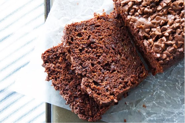 Double chocolate zucchini loaf