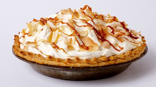 Double coconut cream pie