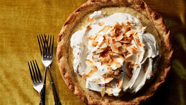 Double-coconut cream pie