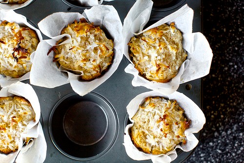 Double coconut muffins