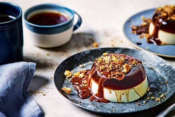 Double coffee panna cotta