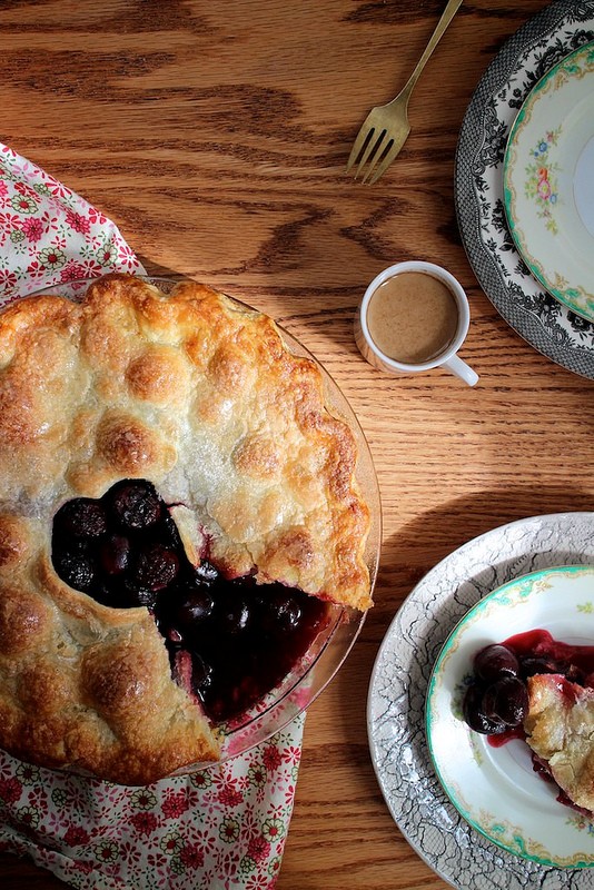 Double crust cherry pie
