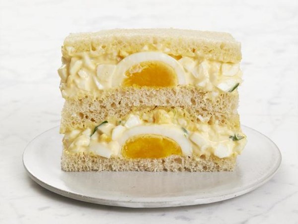 Double egg salad sandwiches 