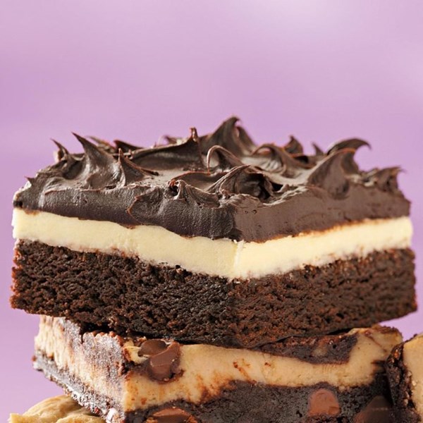 Double frosted brownies