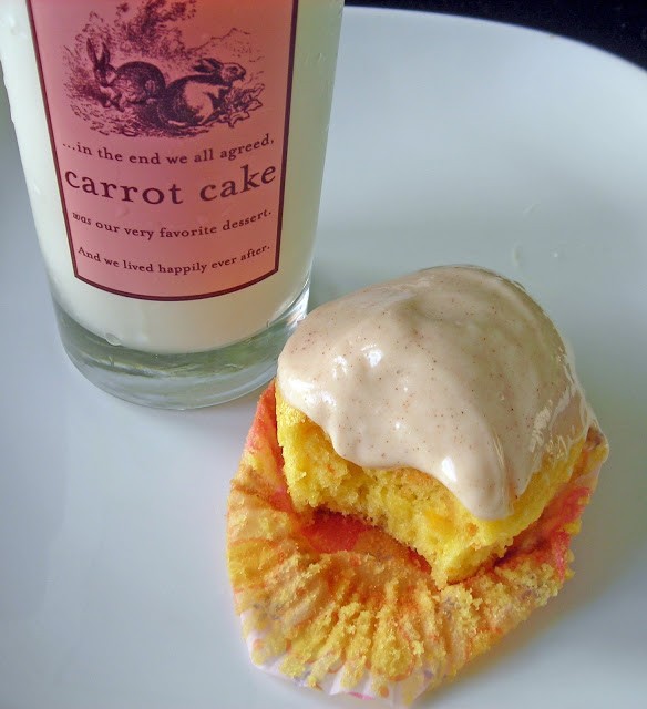 Double ginger carrot cupcakes