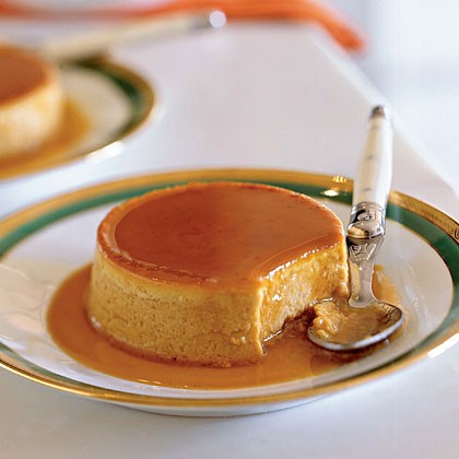 Double-ginger pumpkin flans