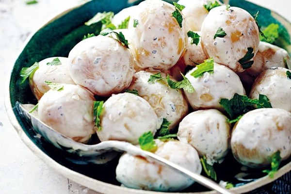 Double mint potato salad