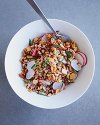 Double-nutty farro with radishes