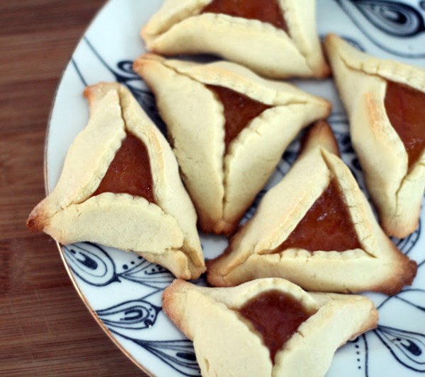 Double orange hamantaschen
