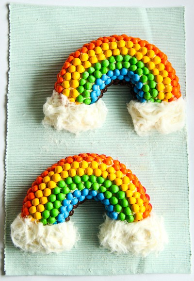 (Double) rainbow malt cake