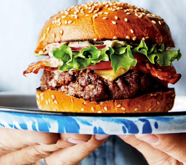Double RL ranch burger