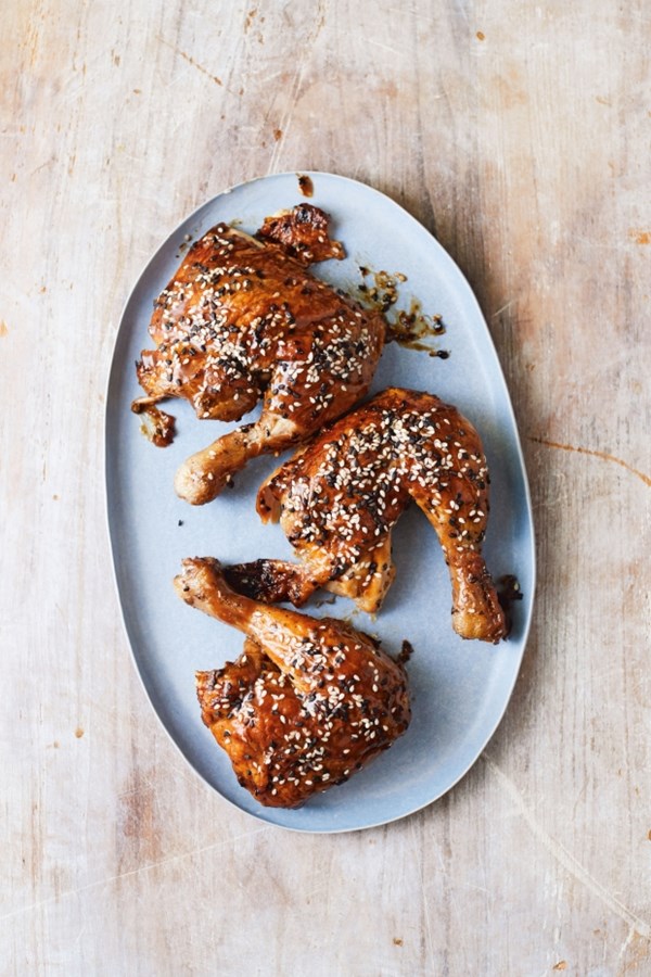 Double-roasted chicken legs