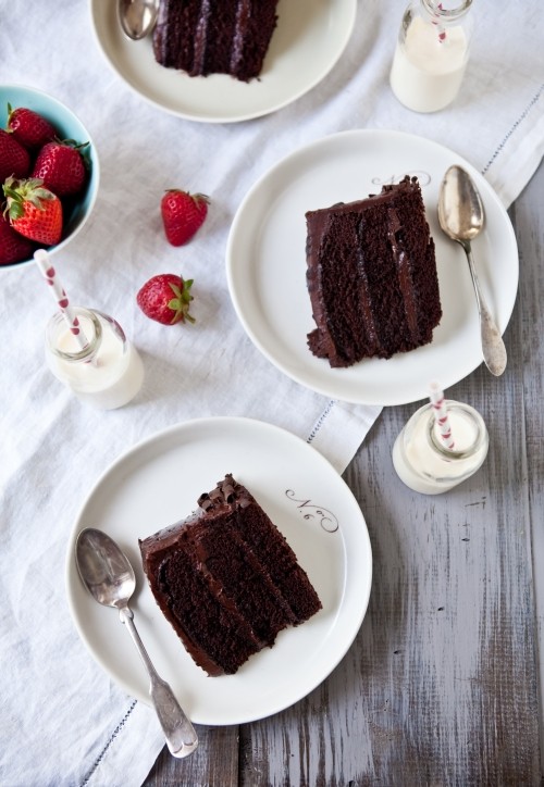 Double trouble chocolate cake