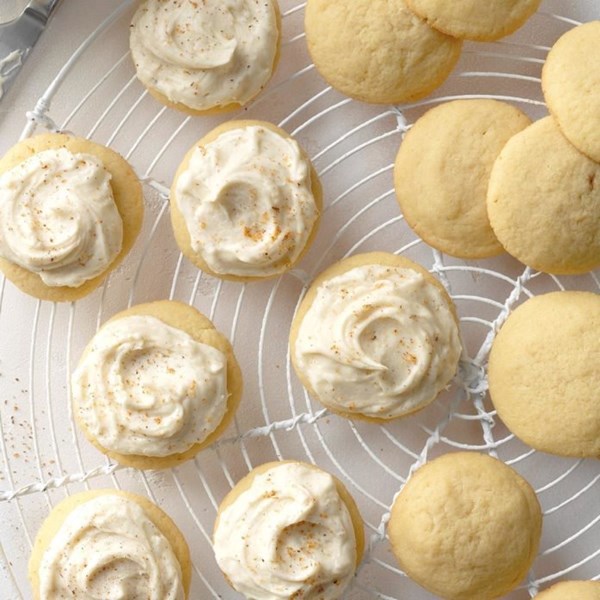 Double whammy eggnog cookies