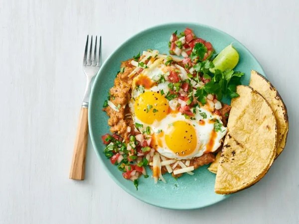 Double yolk huevos rancheros