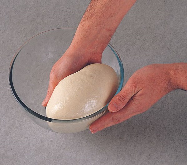 Dough rising and punching down